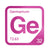 Germanium periodic table Elemental Tile in Magenta
