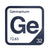 Germanium periodic table Elemental Tile in Navy Blue