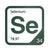 Selenium periodic table Elemental Tile in Forest Green