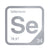 Selenium periodic table Elemental Tile in Gray