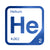 Helium periodic table Elemental Tile in Blue