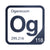 Oganesson periodic table Elemental Tile in Navy Blue
