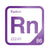 Radon periodic table Elemental Tile in Purple