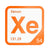 Xenon periodic table Elemental Tile in Orange