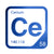 Cerium periodic table Elemental Tile in Blue