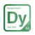 Dysprosium periodic table Elemental Tile in Green