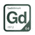 Gadolinium periodic table Elemental Tile in Forest Green