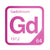 Gadolinium periodic table Elemental Tile in Magenta