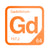 Gadolinium periodic table Elemental Tile in Orange