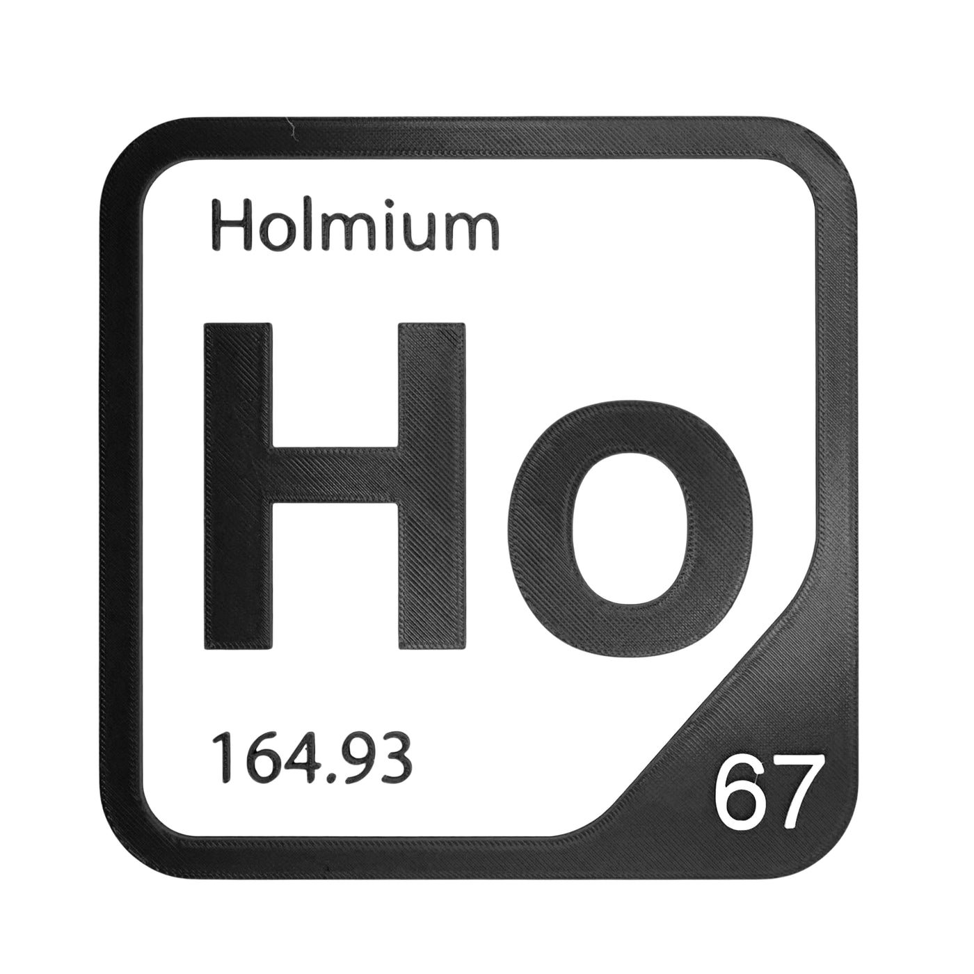 Holmium periodic table Elemental Tile in Black