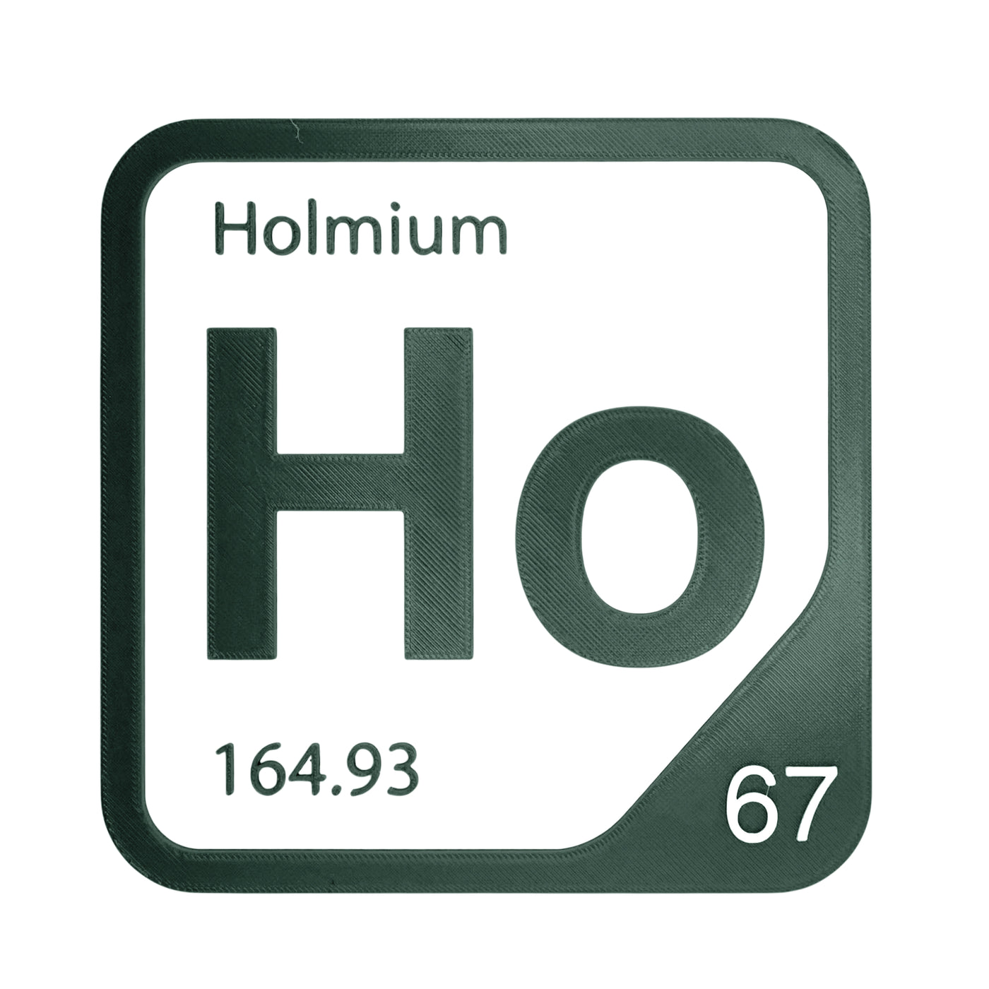 Holmium periodic table Elemental Tile in Forest Green