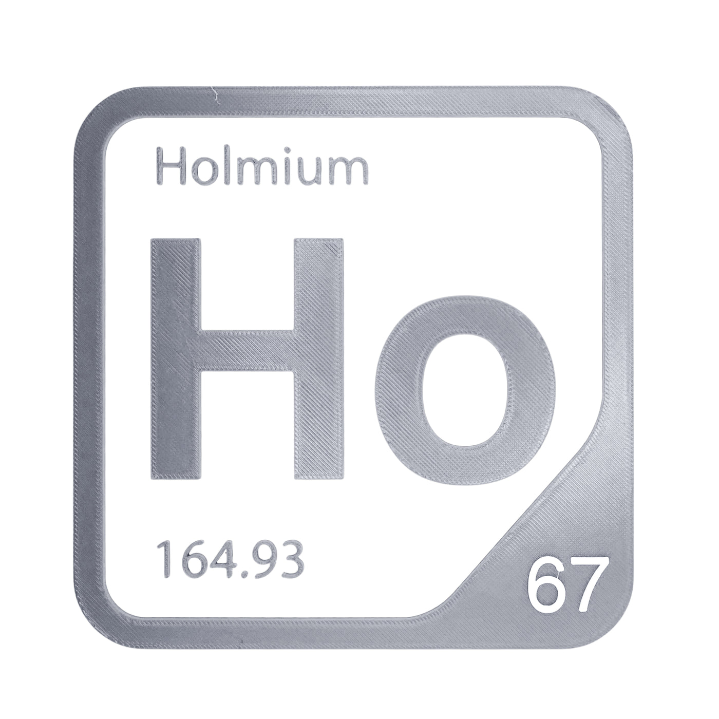 Holmium periodic table Elemental Tile in Gray
