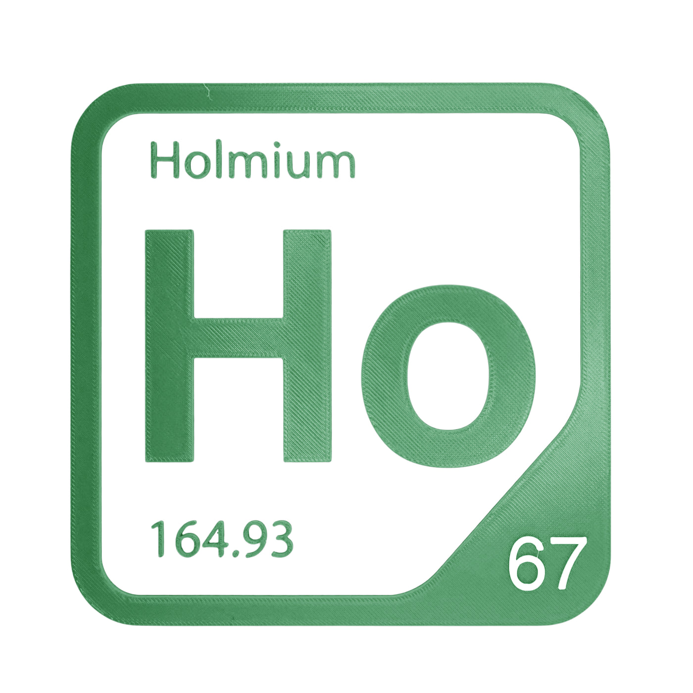 Holmium periodic table Elemental Tile in Green