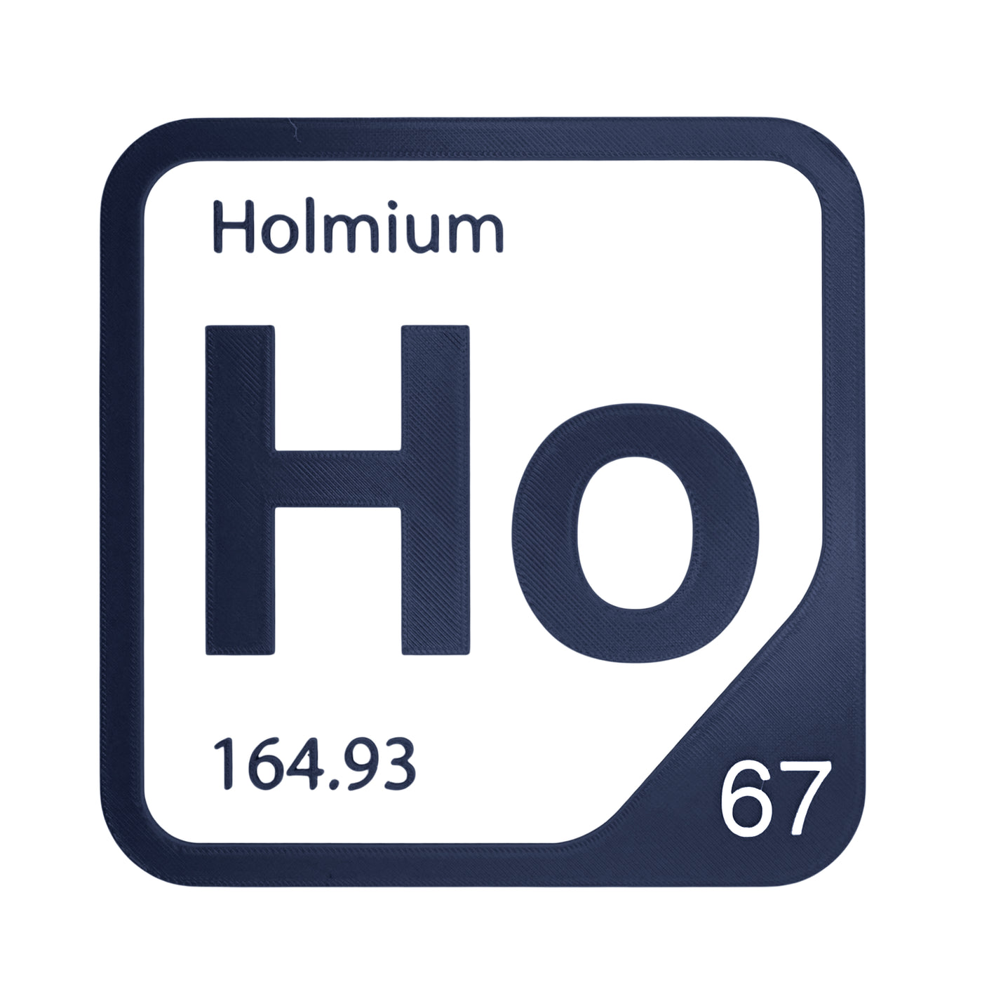 Holmium periodic table Elemental Tile in Navy Blue