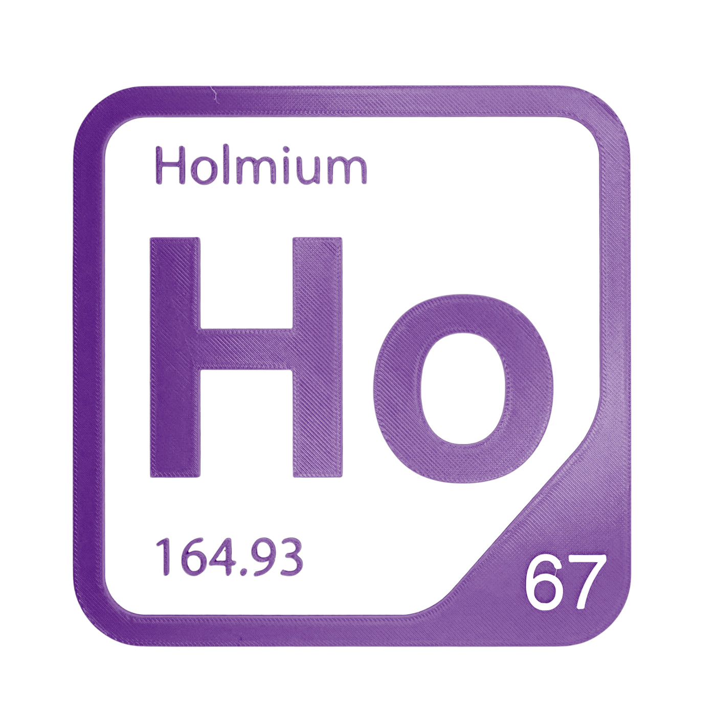 Holmium periodic table Elemental Tile in Purple