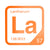 Lanthanum periodic table Elemental Tile in Orange