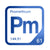 Promethium periodic table Elemental Tile in Blue