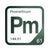 Promethium periodic table Elemental Tile in Forest Green