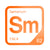 Samarium periodic table Elemental Tile in Orange