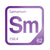 Samarium periodic table Elemental Tile in Purple