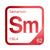 Samarium periodic table Elemental Tile in Red