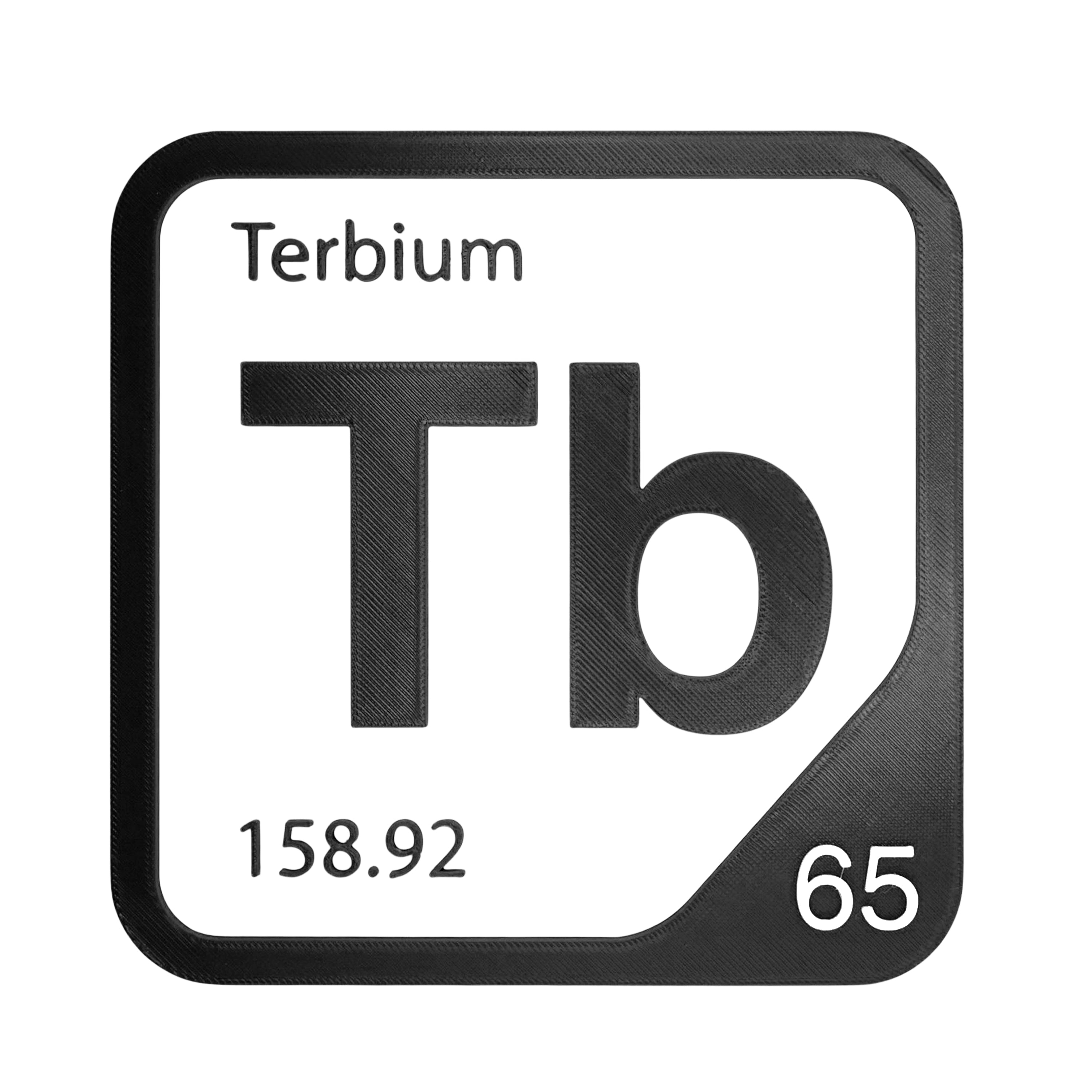 Terbium Periodic Table Element Tile | 10 Colors