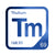 Thulium periodic table Elemental Tile in Blue