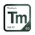 Thulium periodic table Elemental Tile in Forest Green