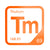 Thulium periodic table Elemental Tile in Orange