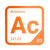 Actinium periodic table Elemental Tile in Orange