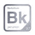 Berkelium periodic table Elemental Tile in Gray