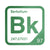 Berkelium periodic table Elemental Tile in Green