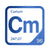 Curium periodic table Elemental Tile in Blue