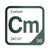 Curium periodic table Elemental Tile in Forest Green