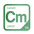 Curium periodic table Elemental Tile in Green