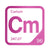 Curium periodic table Elemental Tile in Magenta
