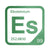 Einsteinium periodic table Elemental Tile in Green
