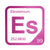 Einsteinium periodic table Elemental Tile in Magenta