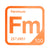 Fermium periodic table Elemental Tile in Orange