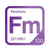 Fermium periodic table Elemental Tile in Purple