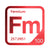Fermium periodic table Elemental Tile in Red