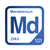 Mendelevium periodic table Elemental Tile in Blue