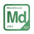 Mendelevium periodic table Elemental Tile in Green