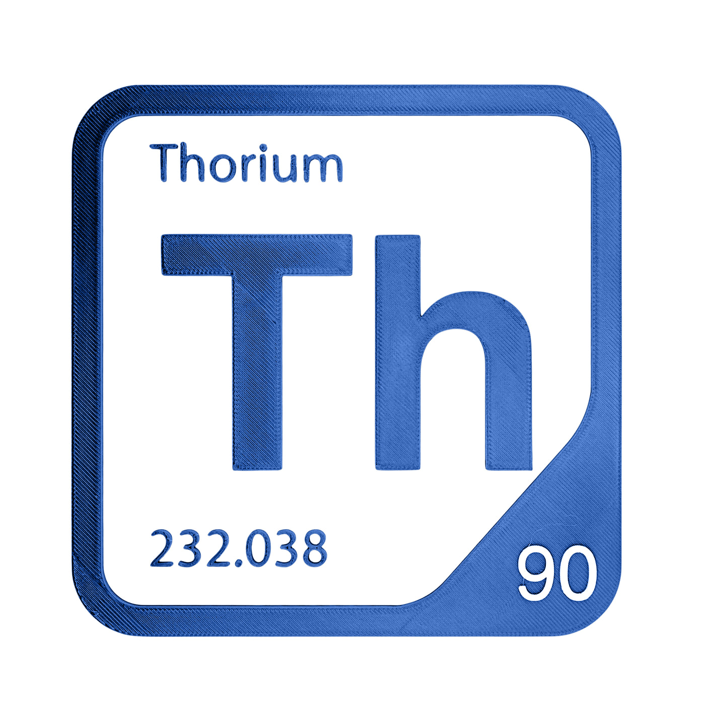 Thorium periodic table Elemental Tile in Blue