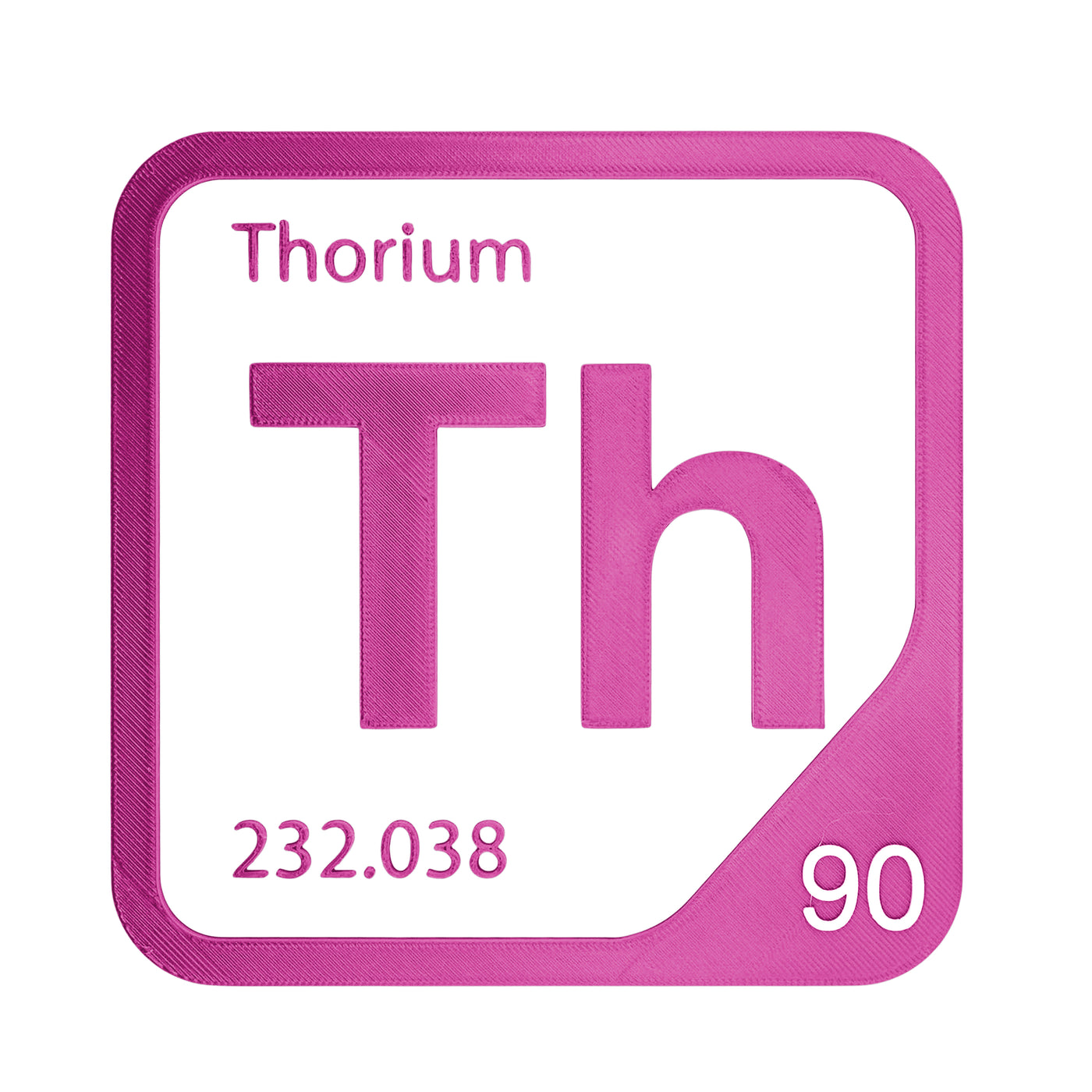 Thorium periodic table Elemental Tile in Magenta