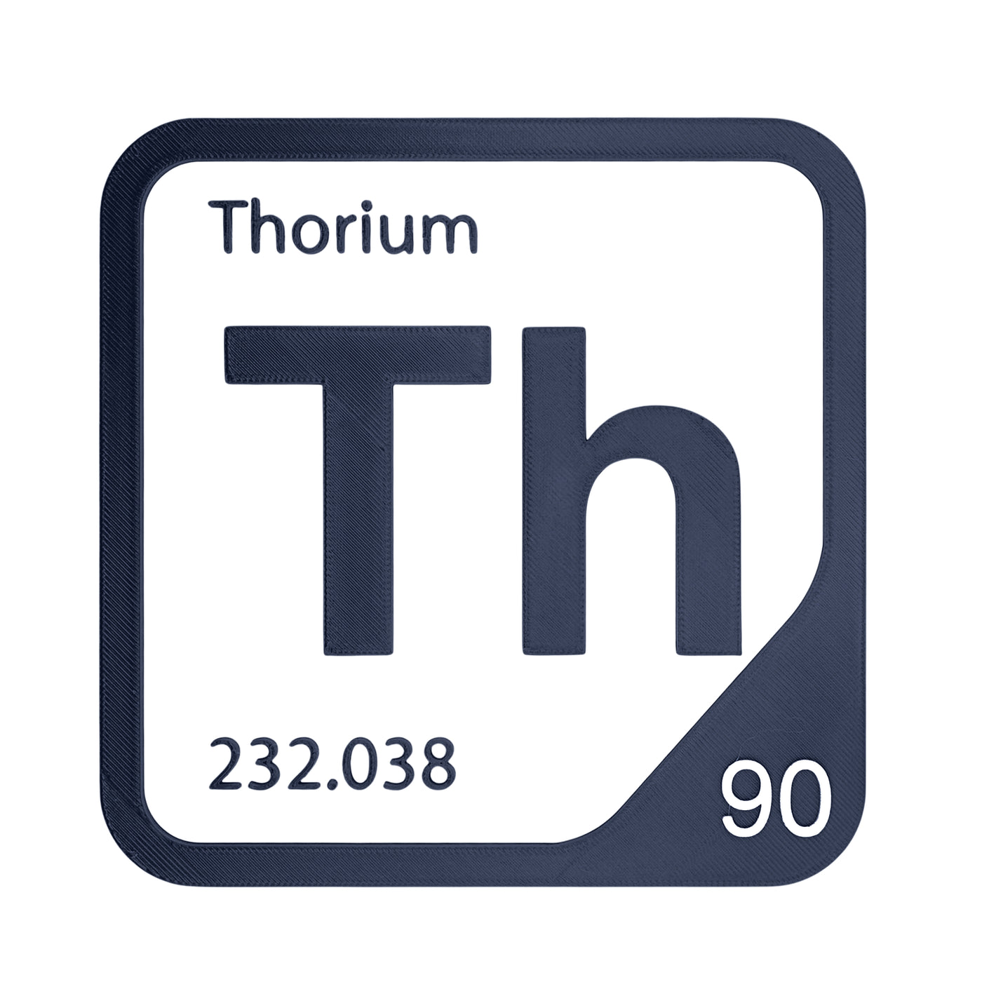 Thorium periodic table Elemental Tile in Navy Blue
