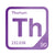 Thorium periodic table Elemental Tile in Purple