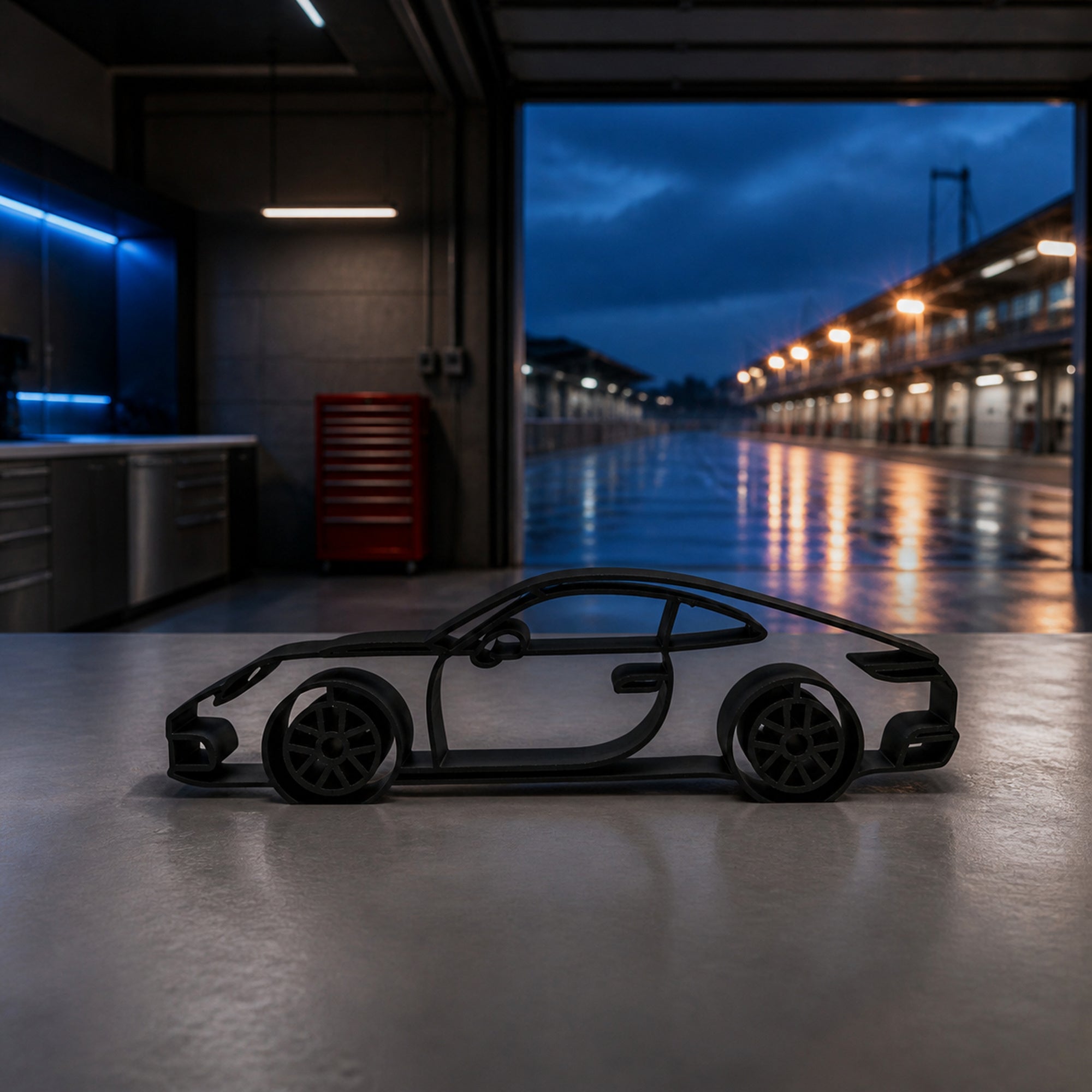 Sports Cars Line Art Sculpture Collection