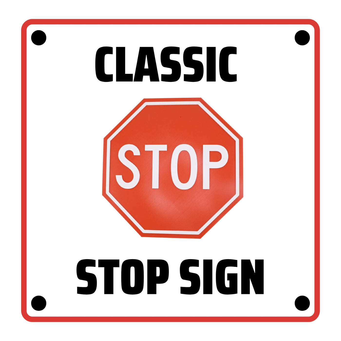 Classic Stop Sign Wall Decor – product image 3