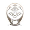 Power Ranger Helmet Sculpture, Minimalist Line Art, Power Ranger Helmet Silhouette Home Decor, Modern Hobbies and Desk Line Art Gift